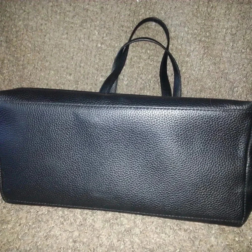 KATE SPADE-Oliver Street-Taren-Canvas Shoulder Bag-TOTE-Natural & Dark Navy-NWOT - Picture 4 of 6